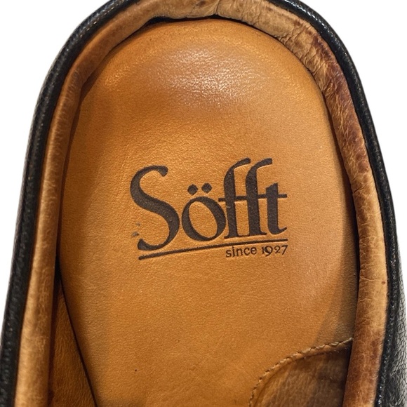 Söfft Heeled Leather Black Mules with Studs - Picture 12 of 14